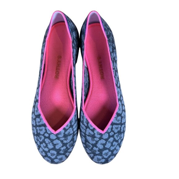 Rothy's The Merino Wool Flat Haze Spot Gray Pink Size 11 - Picture 2 of 8